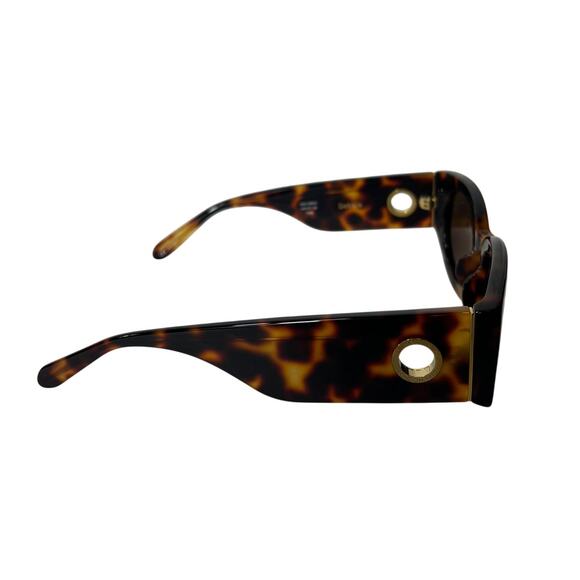 Linda Farrow Chic Brown Debbie Oval Sunglasses main image 6